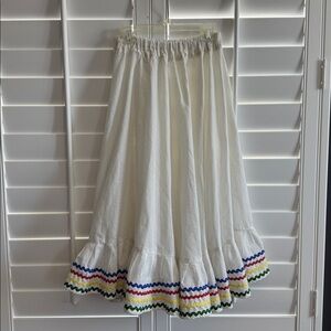 Multicolor circle skirt